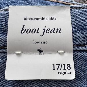 Abercrombie Kids Girls 17/18 Low Rise Boot Jean Studded Fashion Trendy Winter